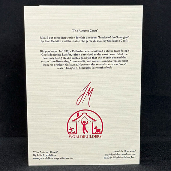 "The Autumn Court" Greeting Card