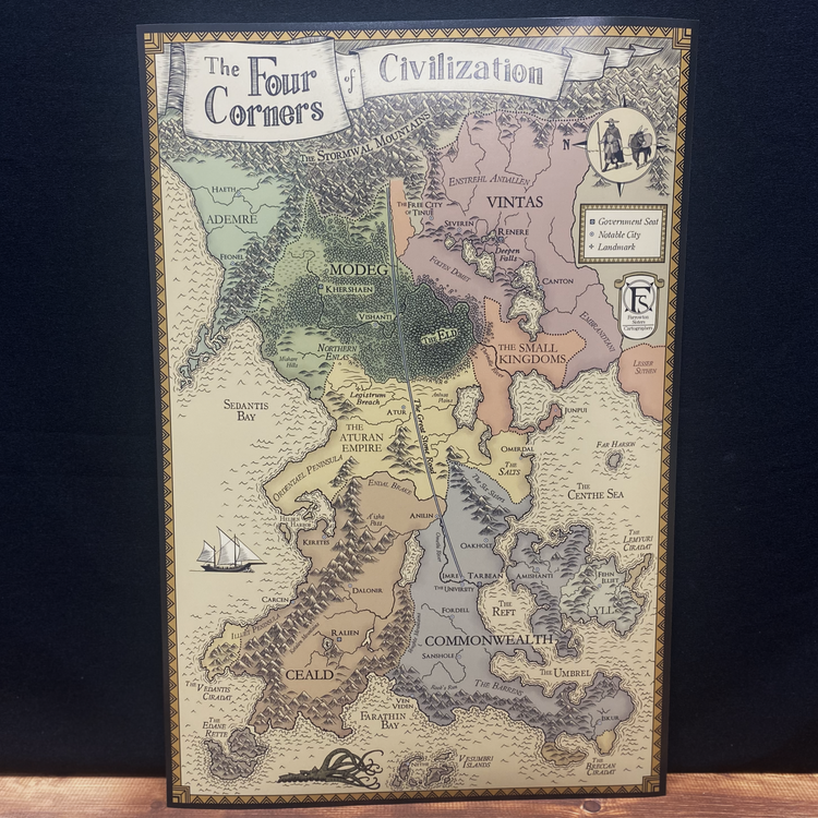 Anniversary Edition Four Corners of Civilization Map