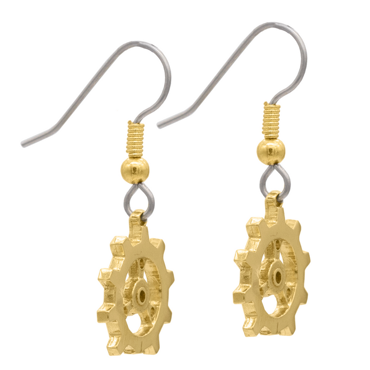 Auri's Brazen Gear Earrings
