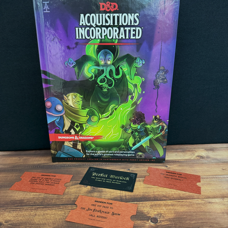 Acquisitions Inc. 5E D&D Hardcover + Exclusive D&D Cards