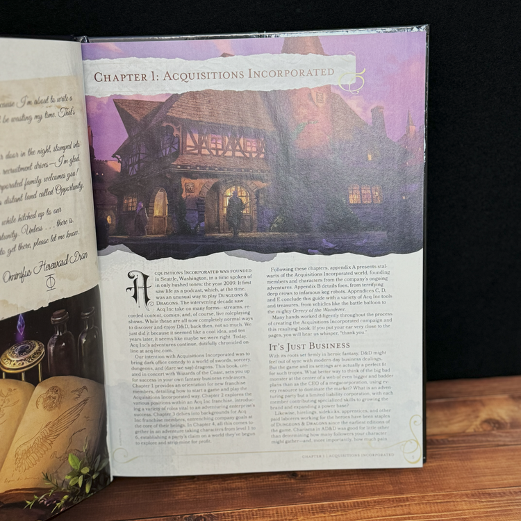 Acquisitions Inc. 5E D&D Hardcover + Exclusive D&D Cards