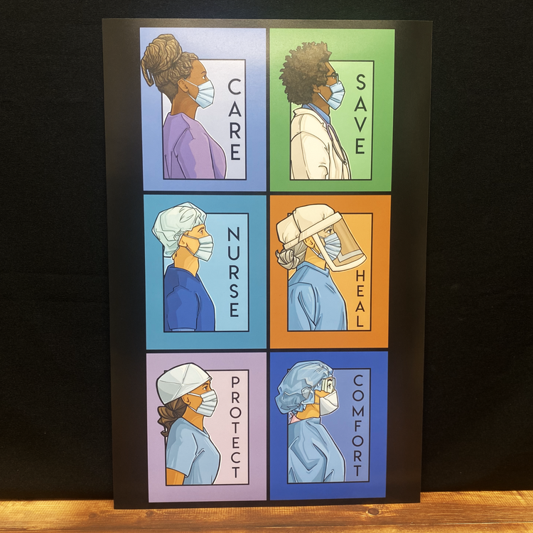 She Series Art Print: Healthcare Workers