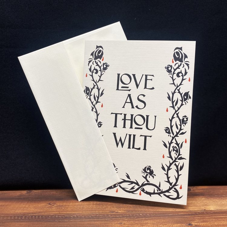 Love As Thou Wilt Greeting Card