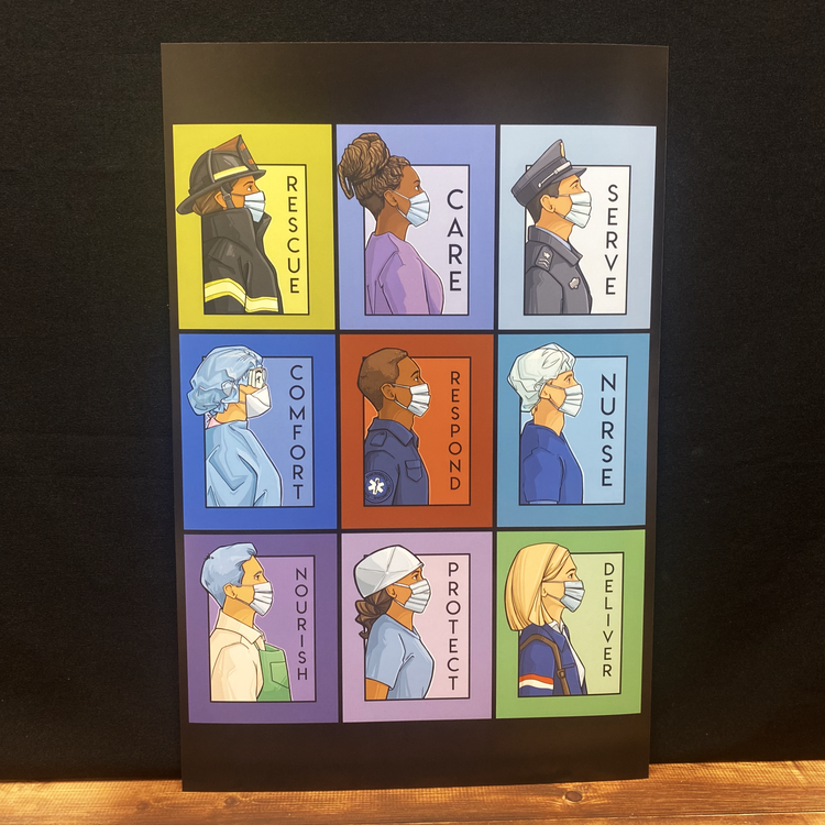 She Series Art Print: Pandemic Heroes
