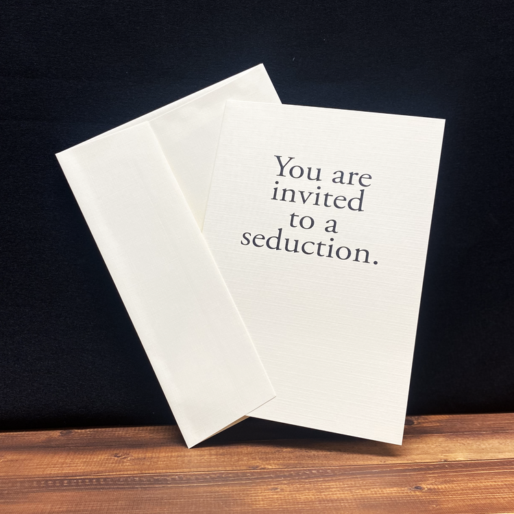 You are Invited to a Seduction Greeting Card