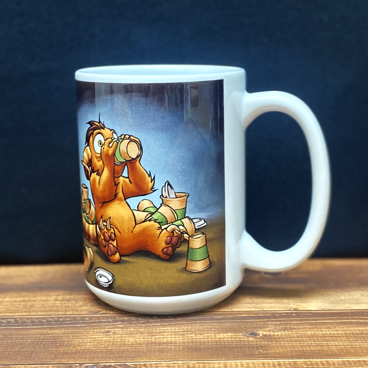 Coffee Critter Triptych Mug