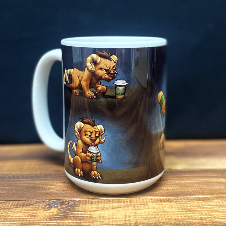 Coffee Critter Triptych Mug