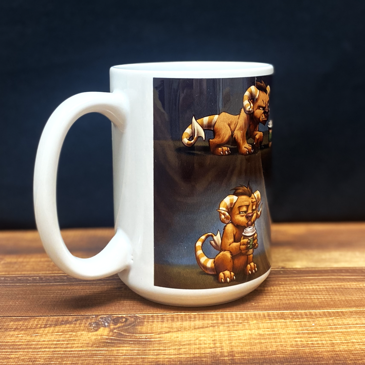 Coffee Critter Triptych Mug