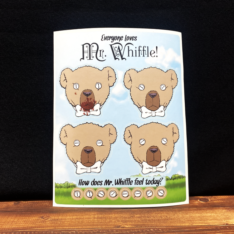 The Expressions of Mr. Whiffle Sticker Sheet