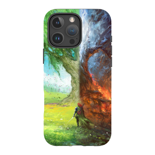 Fire, Thunder, Broken Tree Phone Case - Tough