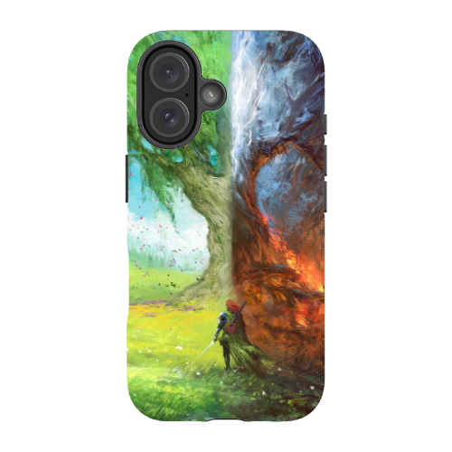 Fire, Thunder, Broken Tree Phone Case - Tough