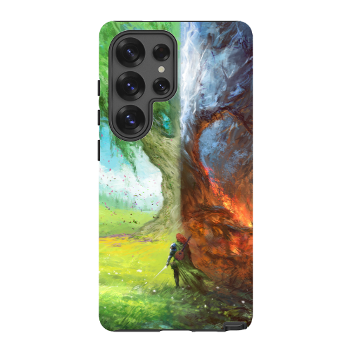 Fire, Thunder, Broken Tree Phone Case - Tough