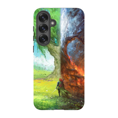 Fire, Thunder, Broken Tree Phone Case - Tough