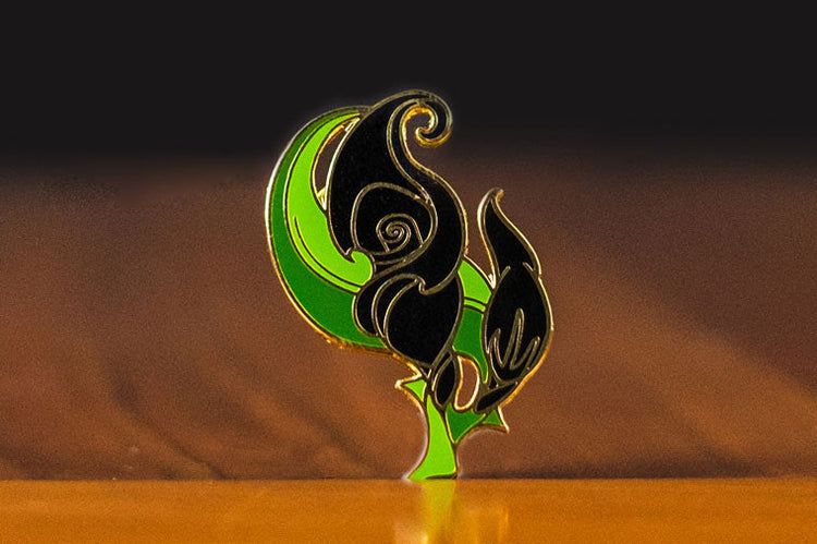 Selas Flower Pin (Black)