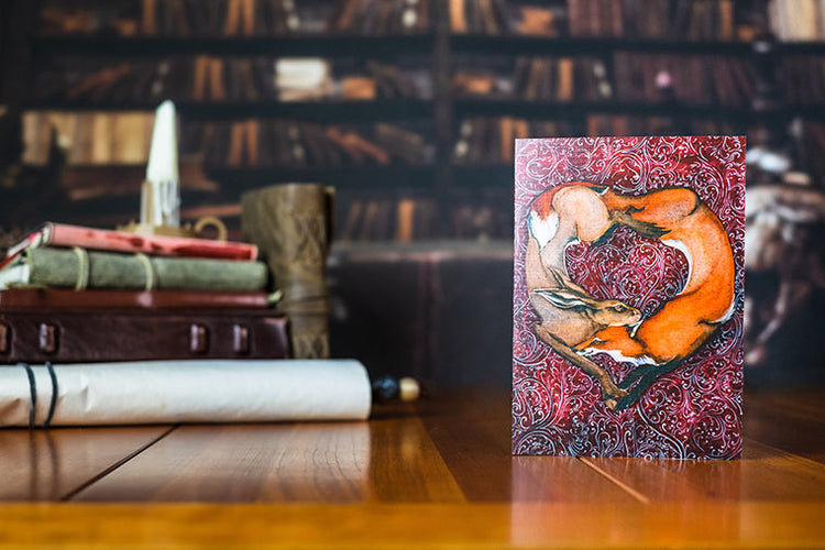 Curious Lovers Greeting Card - Blank