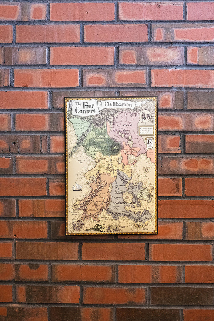 Anniversary Edition Four Corners of Civilization Map