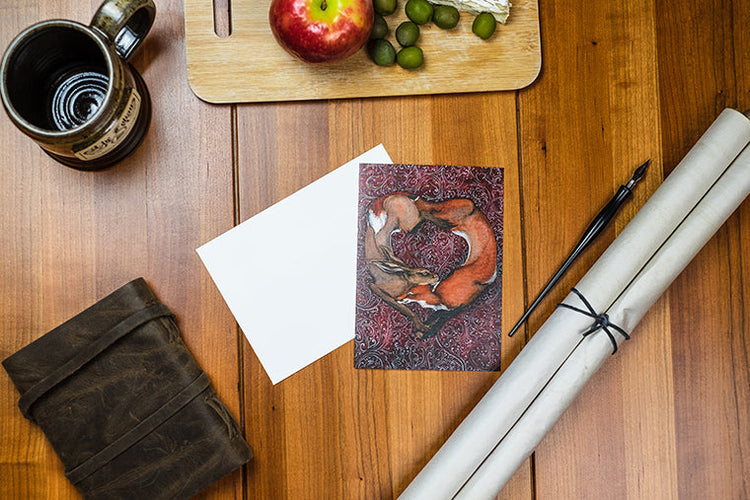 Curious Lovers Greeting Card - Quoted