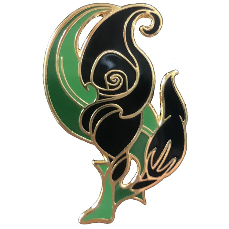 Selas Flower Pin (Black)