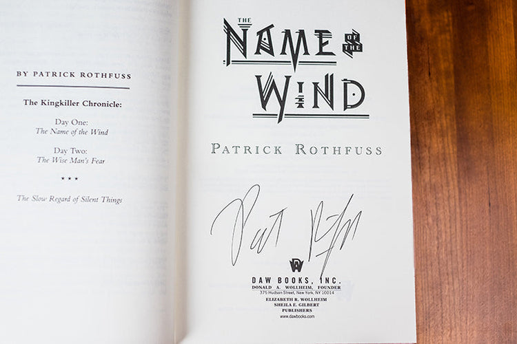 Signed 10th Anniversary Edition The Name of the Wind