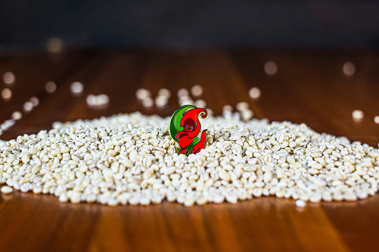 Selas Flower Pin (Red)