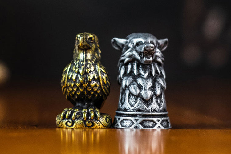 Tak: Wolf and Hawk Metal Capstones