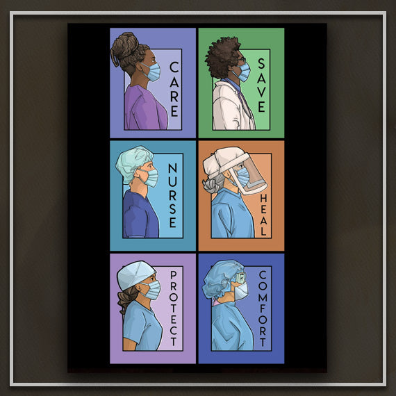 She Series Art Print: Healthcare Workers