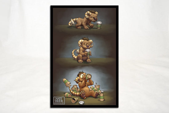 Art - Coffee Critter Triptych Print