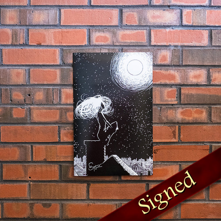Auri and the Moon Art Print