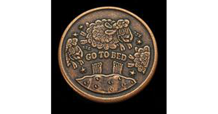 "One More Chapter/Go To Bed" Decision Maker Coin