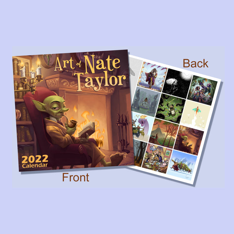 2022 Art Calendar by Nate Taylor