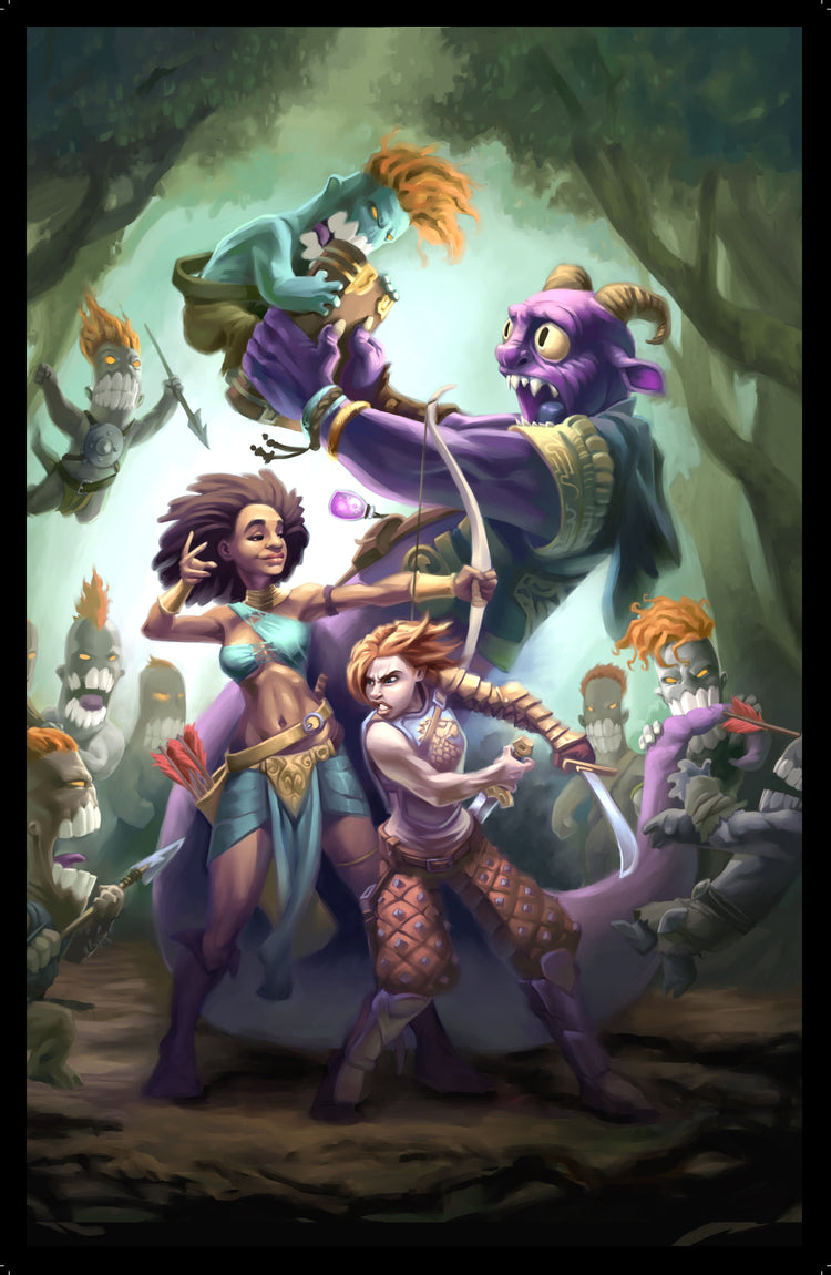 "Chomper Attack" Art Print