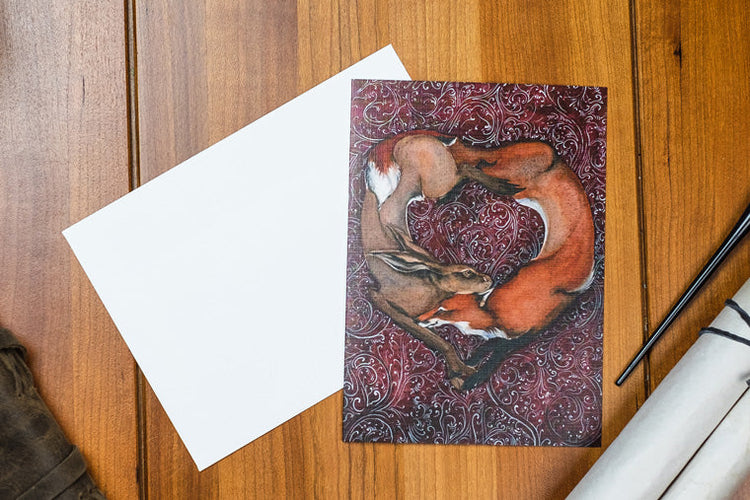 Curious Lovers Greeting Card - Quoted