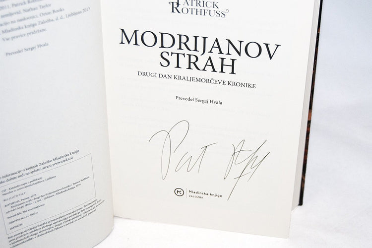 Foreign Editions - The Wise Man's Fear (Slovenian)