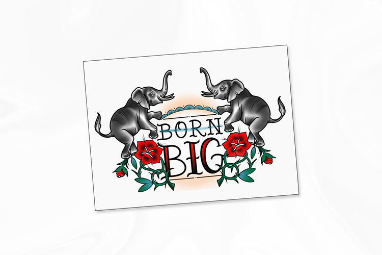 Miscellany - Born Big Temporary Tattoo