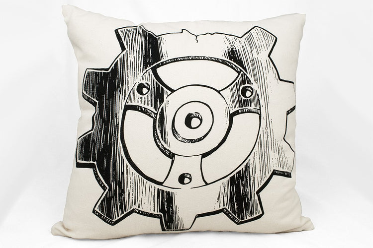 Miscellany - Brazen Gear Throw Pillow