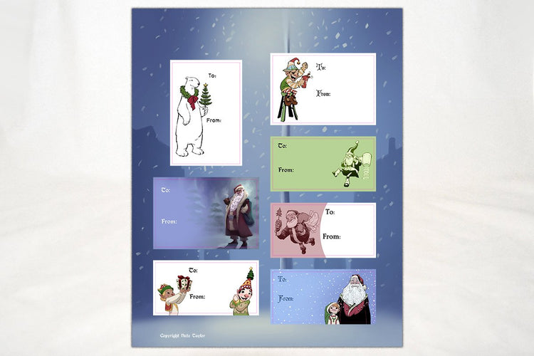 Miscellany - Holiday Gift Tag Sticker Sheet - 3 Pack