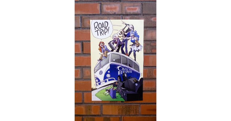 Road Trip! Max Overacts Art Print