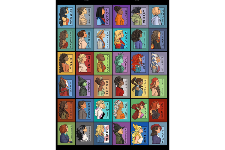 She Series Collage All Characters Art Print