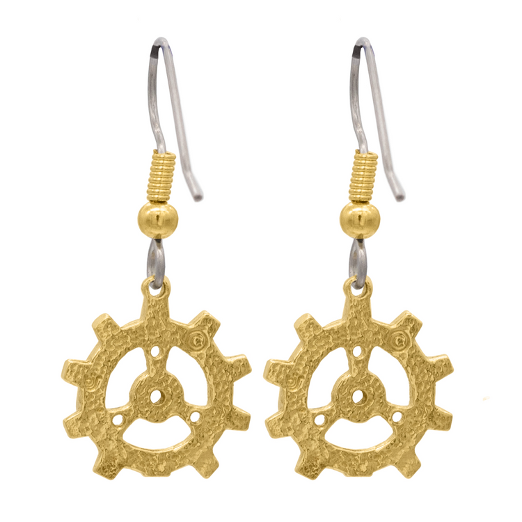Auri's Brazen Gear Earrings