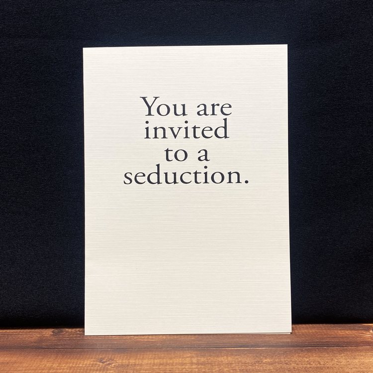 You are Invited to a Seduction Greeting Card
