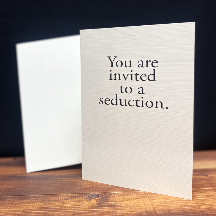 You are Invited to a Seduction Greeting Card