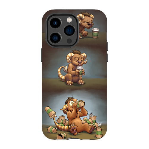 Coffee Critter Triptych Phone Case - Tough