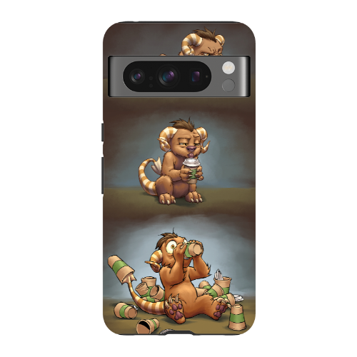 Coffee Critter Triptych Phone Case - Tough