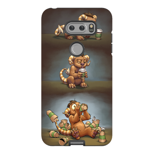 Coffee Critter Triptych Phone Case - Tough