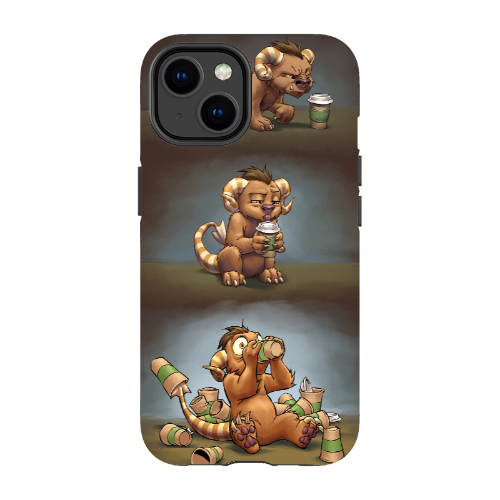 Coffee Critter Triptych Phone Case - Tough