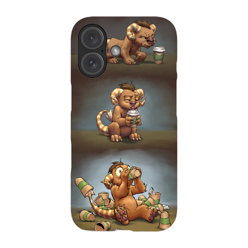 Coffee Critter Triptych Phone Case - Snap