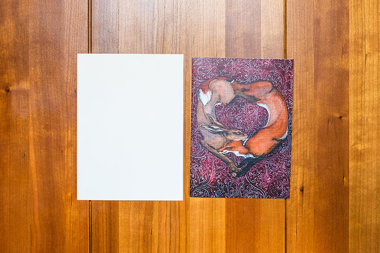 Curious Lovers Greeting Card - Blank
