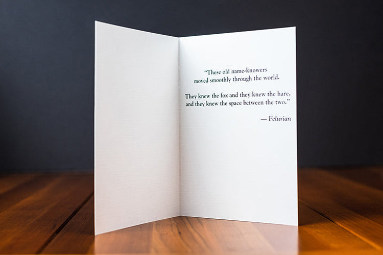 Curious Lovers Greeting Card - Quoted