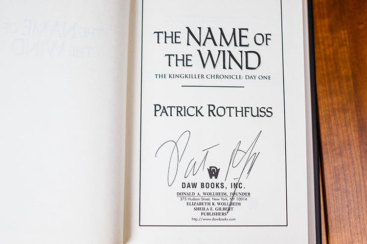 Signed The Name of the Wind