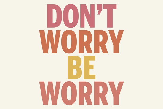 Apparel - Don't Worry Be Worry Baseball T-shirt